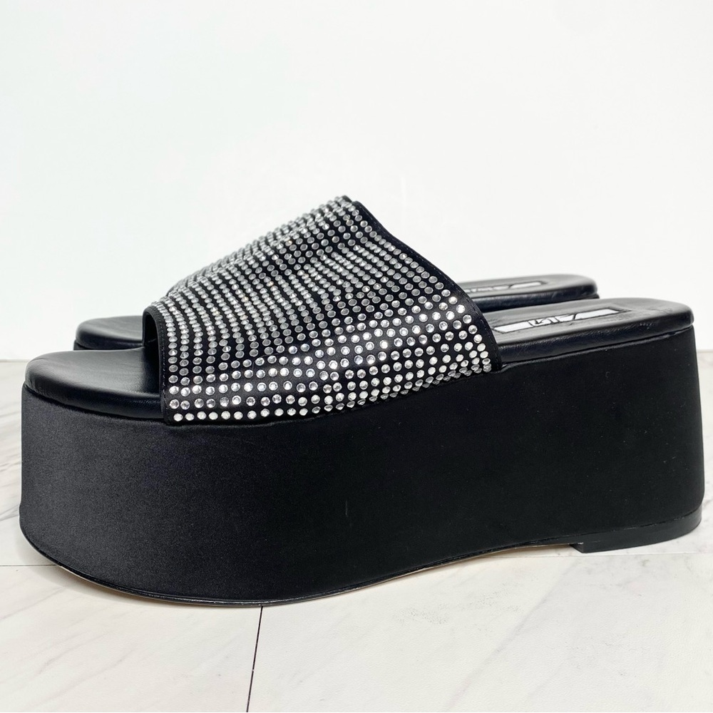 Zigi Gio Jewel Black Platform Slide Sandal 7